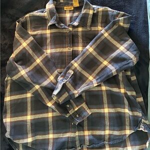 Wrangler Blue and Red Plaid Shirt